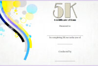 5K Race Certificate Template 4