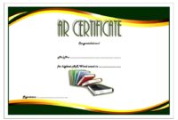 AR Certificate Template 2