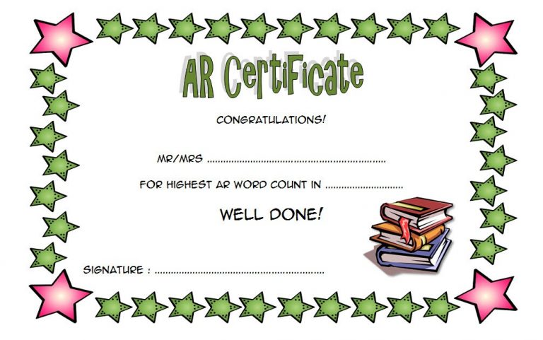 AR Certificate Template | Paddle Templates