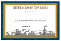 Athletic Award Certificate 1