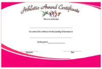 Athletic Award Certificate 2