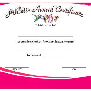 Athletic Award Certificate Template - 10+ Best Designs Free