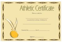 Athletic Award Certificate 9