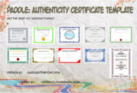 Authenticity Certificate Templates by Paddle