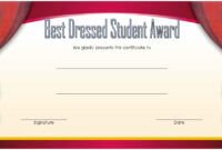 Best Dressed Certificate Template