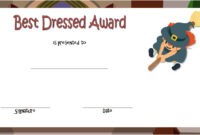 Best Dressed Certificate Template 3