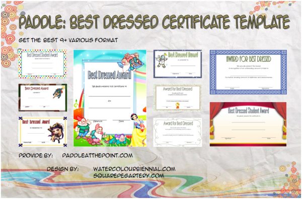 Best Dressed Certificate Templates - FREE 9+ Best Ideas