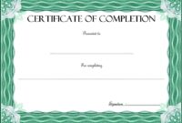 Certificate of Completion Template 9
