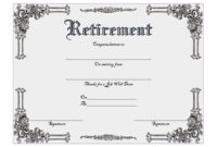 Certificate of Retirement 7