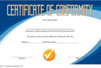 Conformity Certificate Template 1