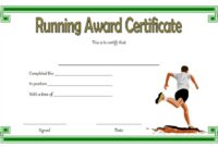 Editable Running Certificate 4