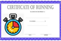 Editable Running Certificate 8