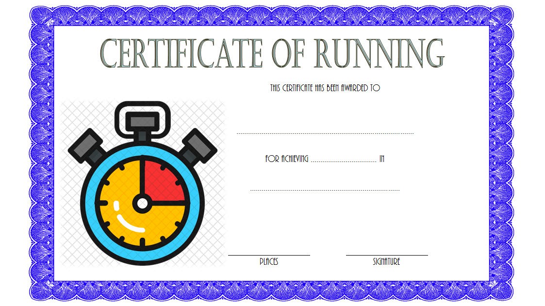 Editable Running Certificate 10+ Best Options