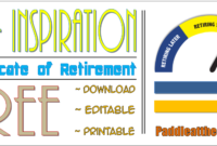 FREE 10 Retirement Certificate Templates for Word Format by Paddle