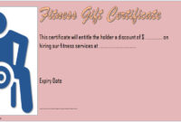 Fitness Gift Certificate Template 2