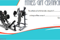 Fitness Gift Certificate Template 5