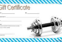 Fitness Gift Certificate Template 6