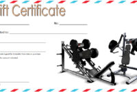 Fitness Gift Certificate Template 8
