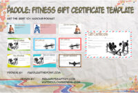 Fitness Gift Certificate Templates by Paddle