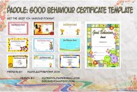 Good Behaviour Certificate Templates by Paddle