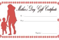 Mother’s Day Gift Certificate Template 8