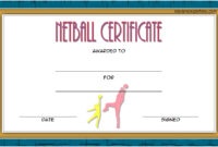 Netball Certificate Template 2