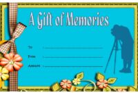 Photography Gift Certificate Template 2