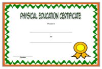 Physical Education Certificate Template 5