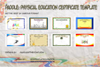 Physical Education Certificate Templates by Paddle