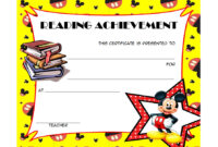 Reading Achievement Certificate Template 2