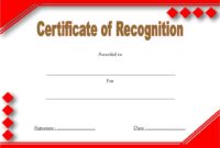 Recognition Certificate Editable 4