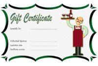 Restaurant Gift Certificate 3