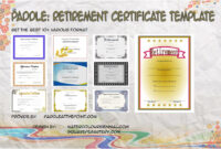 Retirement Certificate Templates by Paddle