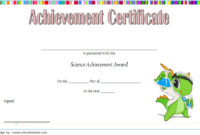 Science Achievement Certificate Template 1