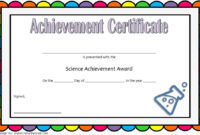 Science Achievement Certificate Template 7