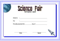 Science Fair Certificate 2