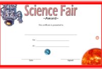 Science Fair Certificate 8