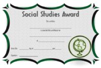 Social Studies Certificate Template 4