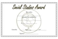 Social Studies Certificate Template 6