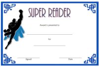 Super Reader Certificate Template 2