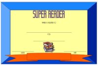 Super Reader Certificate Template
