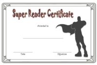 Super Reader Certificate Template 4