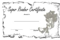 Super Reader Certificate Template 5