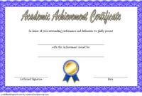 Academic Achievement Certificate Template 1