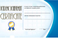 Academic Achievement Certificate Template 4