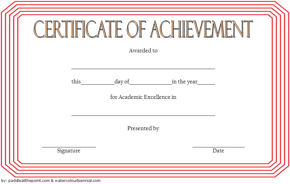academic achievement certificate template, outstanding academic achievement award template, academic excellence award certificate template, certificate of achievement template, academic certificate template, long service award certificate template, certificate of completion template, school certificates for students