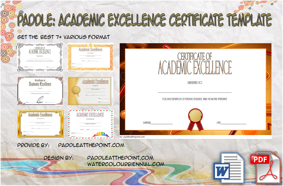 Academic Excellence Certificate Template