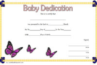 Baby Dedication Certificate Template 1