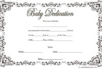 Baby Dedication Certificate Template 2