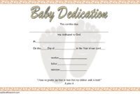 Baby Dedication Certificate Template 4